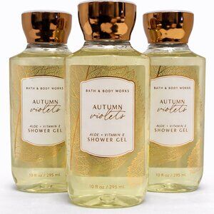 Bath & Body Works Body Wash Bundle AUTUMN VIOLETS 3Pack NEW